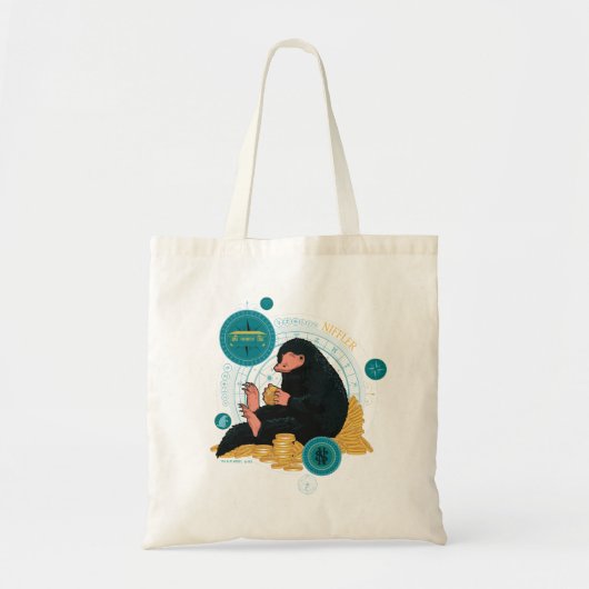 Tote Bag Carton NIFFLER™ Avec Pièces D'Or (Devant)