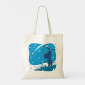 Tote Bag Cartoon Chien Chien Chiot Tir Star Ciel bleu (Dos)