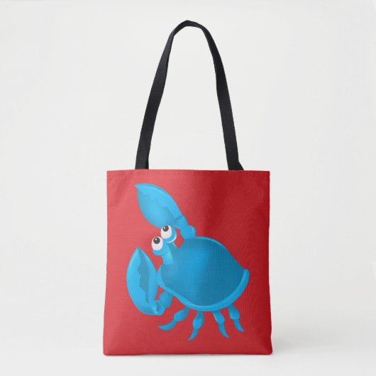 Tote Bag Cartoon crab (Devant)