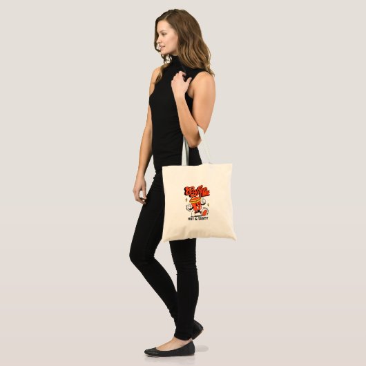 Tote Bag Cartoon de café rétro (Devant (modèle))