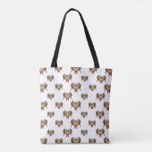 Tote Bag Cartoon de ski de Chouette (Dos)
