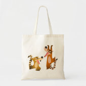 Tote Bag Cartoon joyeux Cute Coatimundis (Devant)