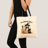 Tote Bag Cartoon mignon sorcier fantôme Citrouilles famille (Devant (produit))