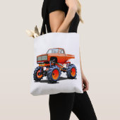 Tote Bag Cartoon monster truck (De près)