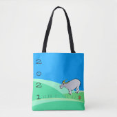Tote Bag Cartoon Paysage Ox Nouvel An Chinois 2021 AoTB (Devant)