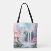 Tote Bag Cascade au printemps (Dos)