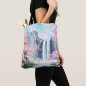 Tote Bag Cascade au printemps (De près)