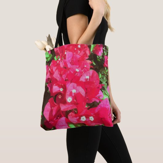 Tote Bag Cascade de Bougainvilliers Fourre-tout (De près)