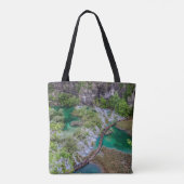 Tote Bag Cascade de cascade du parc des lacs Plitvice (Dos)
