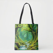 Tote Bag Cascade de la jungle luxuriante Bliss (Devant)