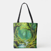 Tote Bag Cascade de la jungle luxuriante Bliss (Dos)