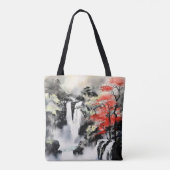 Tote Bag Cascade et peinture à l'encre d'érable (Dos)