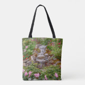 Tote Bag Cascade flottante avec fleurs de printemps (Dos)