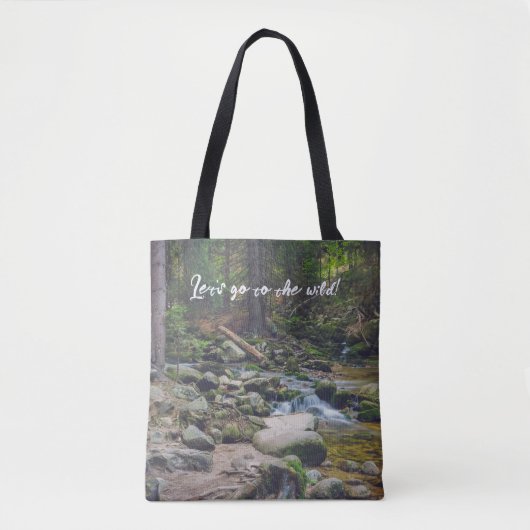 Tote Bag Cascade forestière (Devant)