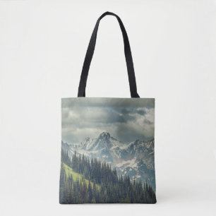Tote Bag Cascade nord : Majestic Mountain Peak.