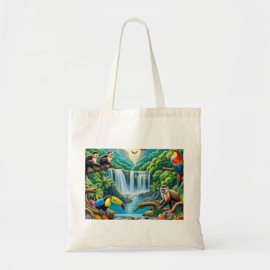 Tote Bag Cascade tropicale de la forêt tropicale (Devant)