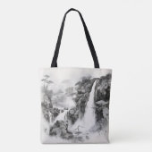 Tote Bag Cascades Peinture à l'encre (Dos)