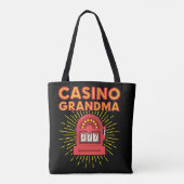 Tote Bag Casino Grand-mère Gambling Granny (Dos)