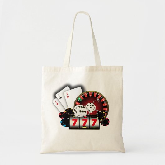 Tote Bag casino, poker, objet adulte (Devant)