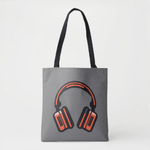 Tote Bag Casque de musique City Rhyme Wondermerderies Vibes