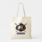 Tote Bag Casque de ski cool (Dos)