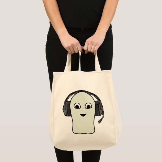Tote Bag Casque Ghost Gamer (Devant (produit))