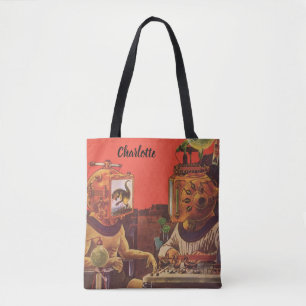 Tote Bag Casques Alien Steam Punk de Science-Fiction Vintag