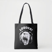 Tote Bag Casques Monkey Loud Music Lover (Devant)