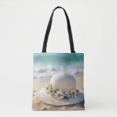 Tote Bag Casquette de plage d'été (Devant)