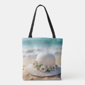 Tote Bag Casquette de plage d'été (Dos)