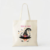 Tote Bag Casquette de sorcière à la licorne mignonne Hallow (Devant)