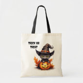 Tote Bag Casquette de sorcière de Kitten noir pour enfants  (Devant)