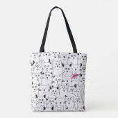Tote Bag Casquette rose n'Chat Épaule Fourre-tout (Dos)
