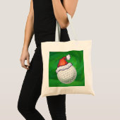 Tote Bag Casquettes de Noël à la balle de golf (Devant (produit))