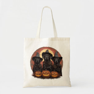 Tote Bag Casquettes de sorcière pour chiens de trieuse d'Ha