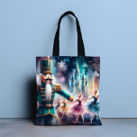 Tote Bag Casse-noisette Ballet Aquarelle Noël Ballerina<br><div class="desc">Nutcracker Ballet Aquarelle Noël Ballerina Festive Sac fourre-tout de vacances dispose d'un ballet traditionnel de Noël avec une ballerine et un craquelin. Parfait pour les cadeaux de Noël,  le décor de Noël,  les fêtes de fin d'année et plus encore. Créé par Evco Studio www.zazzle.com/store/evcostudio</div>