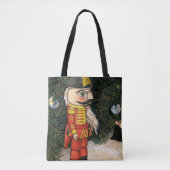 Tote Bag Casse-noisette vintage sous l'arbre de Noël (Devant)