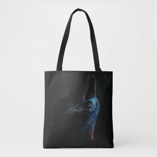 Tote Bag Cassowary sud noir fourre-tout (Devant)