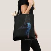 Tote Bag Cassowary sud noir fourre-tout (De près)