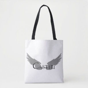 Tote Bag Castiel Falln Avec Ailes Noir