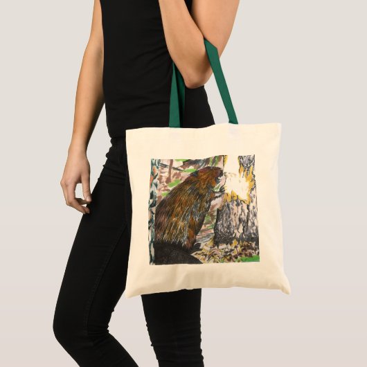 Tote Bag Castor occupé (Devant (produit))