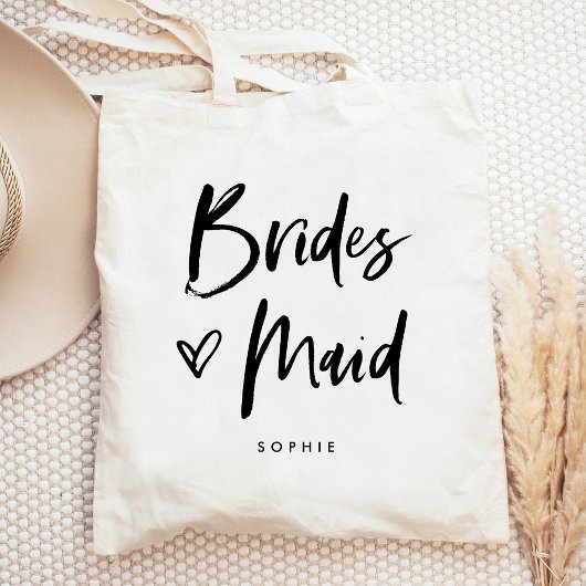Tote Bag Casual Script | Chic Simple Bridesmaid Cadeau