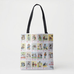Tote Bag Cat Alphabet, Louis Wain