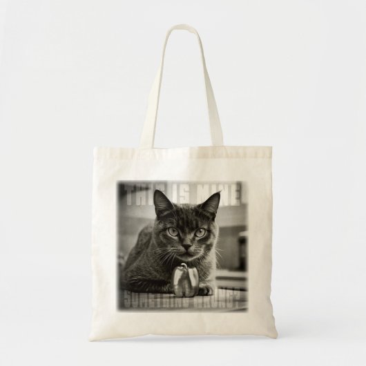 Tote Bag cat and green pepper (Devant)