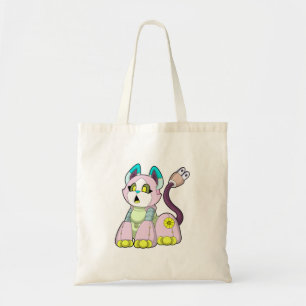 Tote Bag Cat as robot