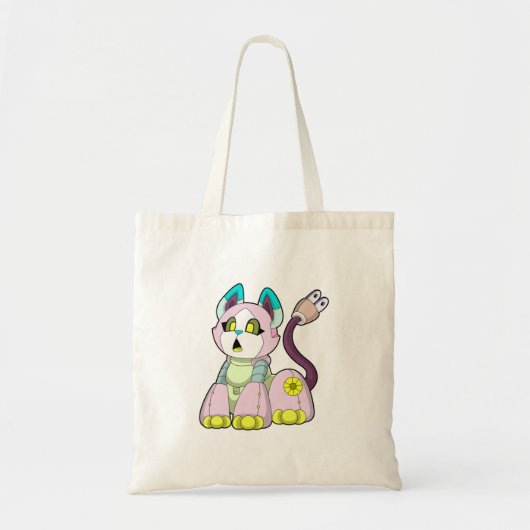 Tote Bag Cat as robot (Devant)
