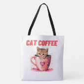 Tote Bag Cat Caffee (Devant)