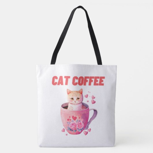 Tote Bag Cat Caffee (Devant)