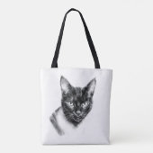 Tote Bag Cat Charcoal (Dos)