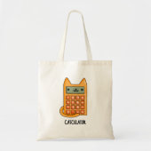Tote Bag Cat-culator Funny Calculator Pun (Devant)